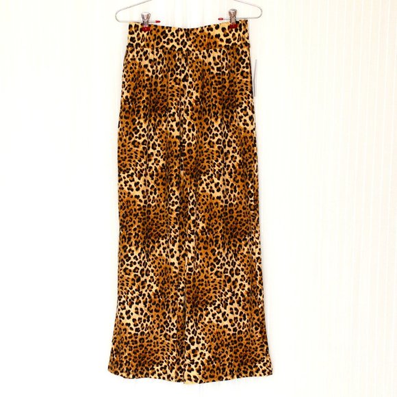 Joe Benbasset Leopard Wide leg Pants NWT - Picture 2 of 4